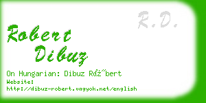 robert dibuz business card